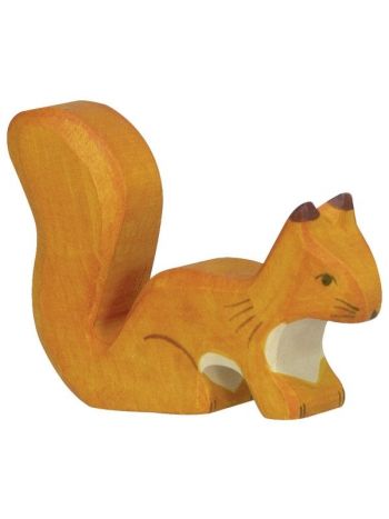 HOLZTIGER Eichhörnchen stehend, orange