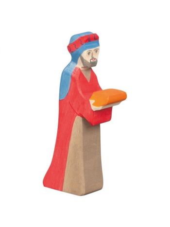 HOLZTIGER Kleiner König Caspar, rot (Serie 2)